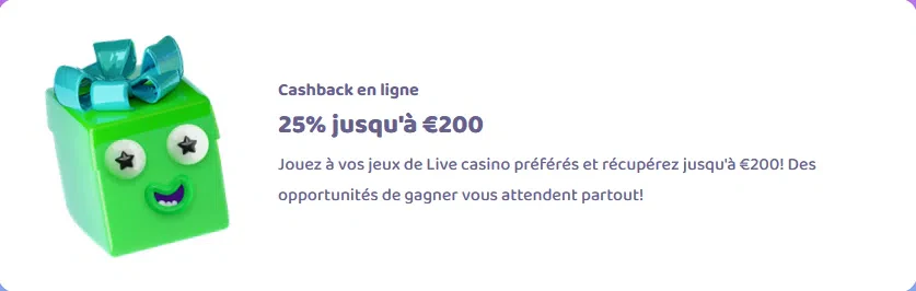 Cashback direct jusqu'à 200€