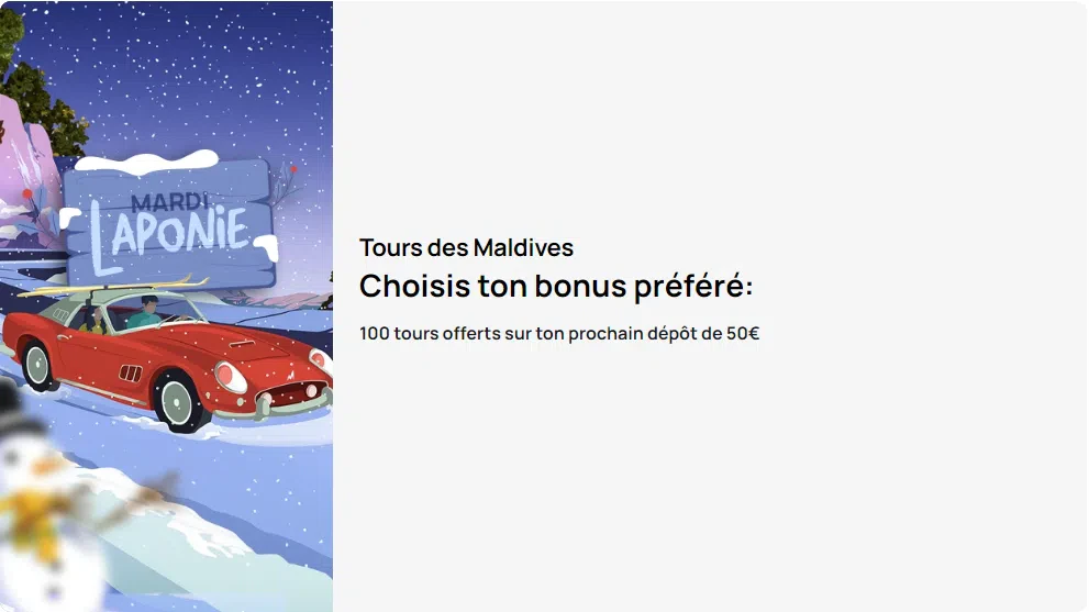 Tours des Maldives Bonus Millionz