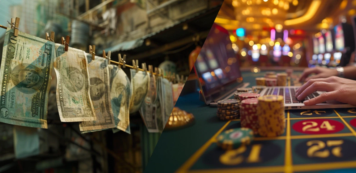 Money laundering on gambling sites
