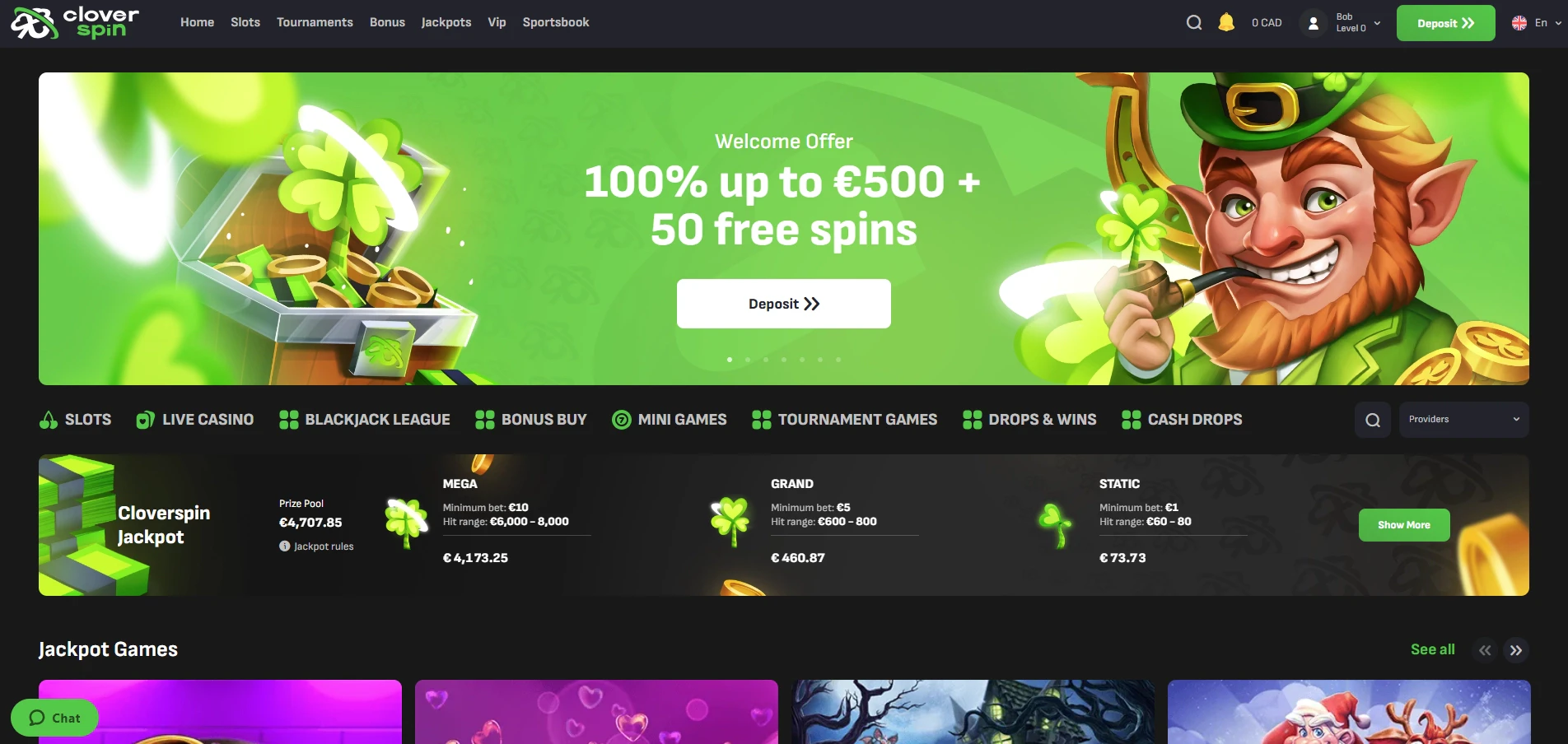 Cloverspin Home Page