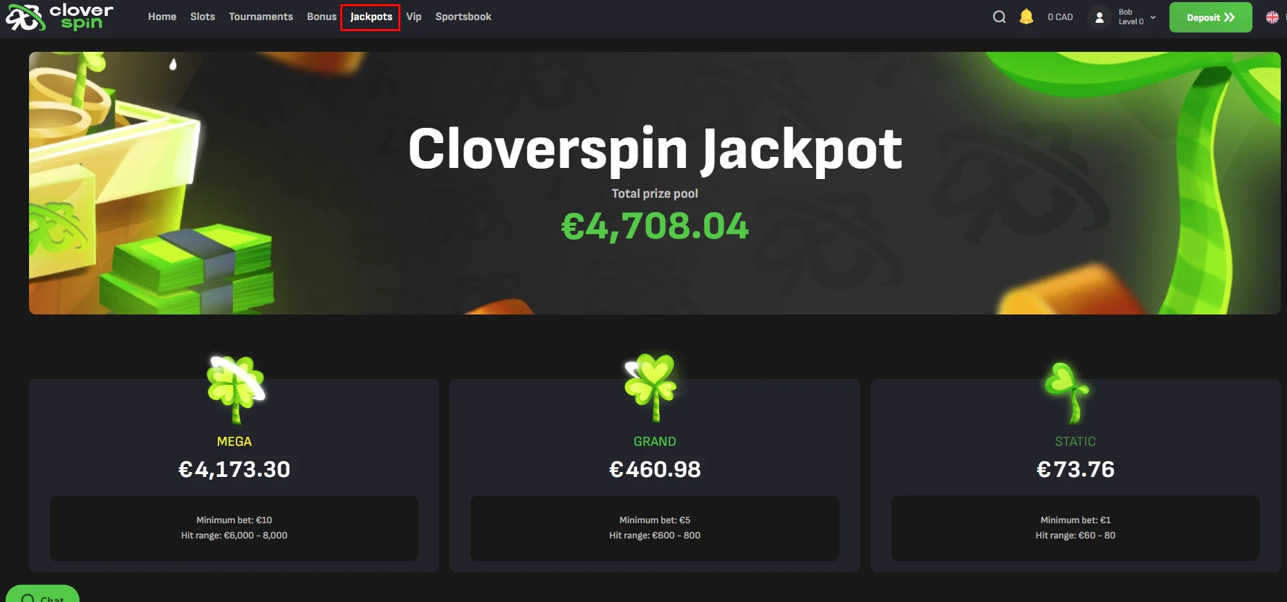 Cloverspin Jackpot