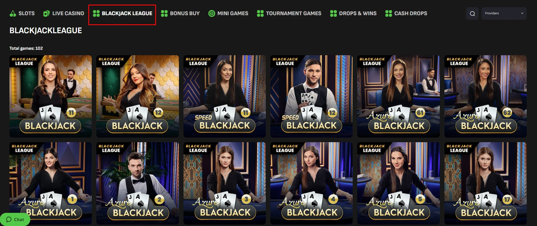 Cloverspin Blackjack League