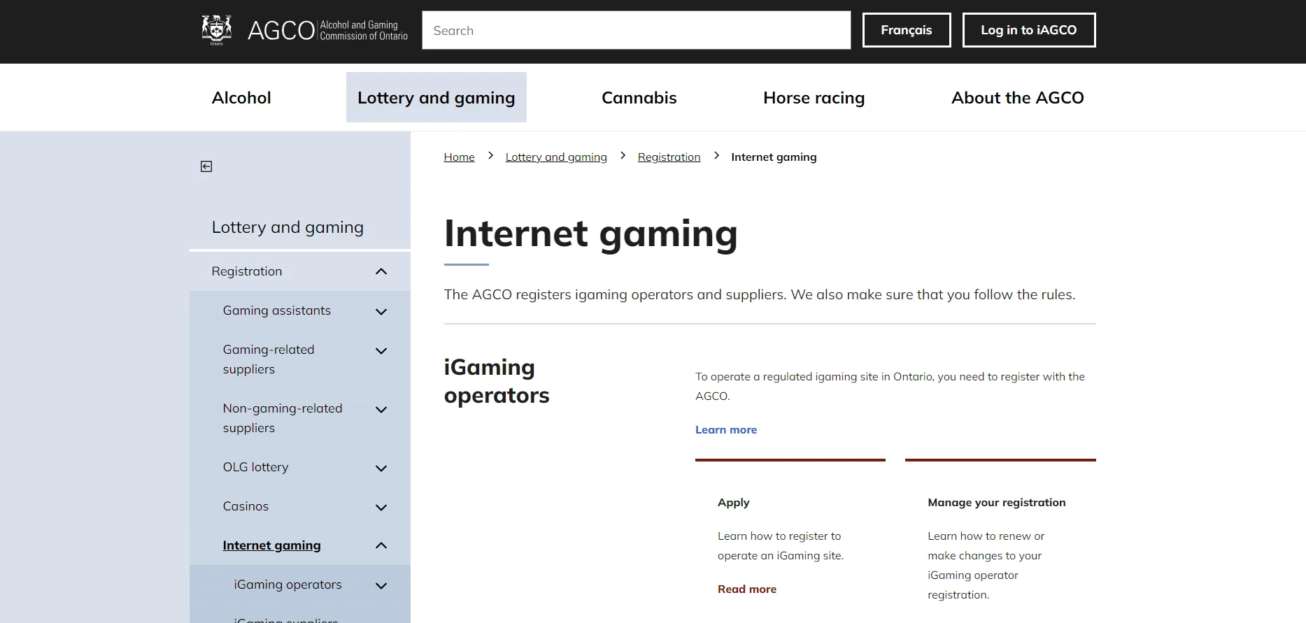 AGCO Internet Gaming