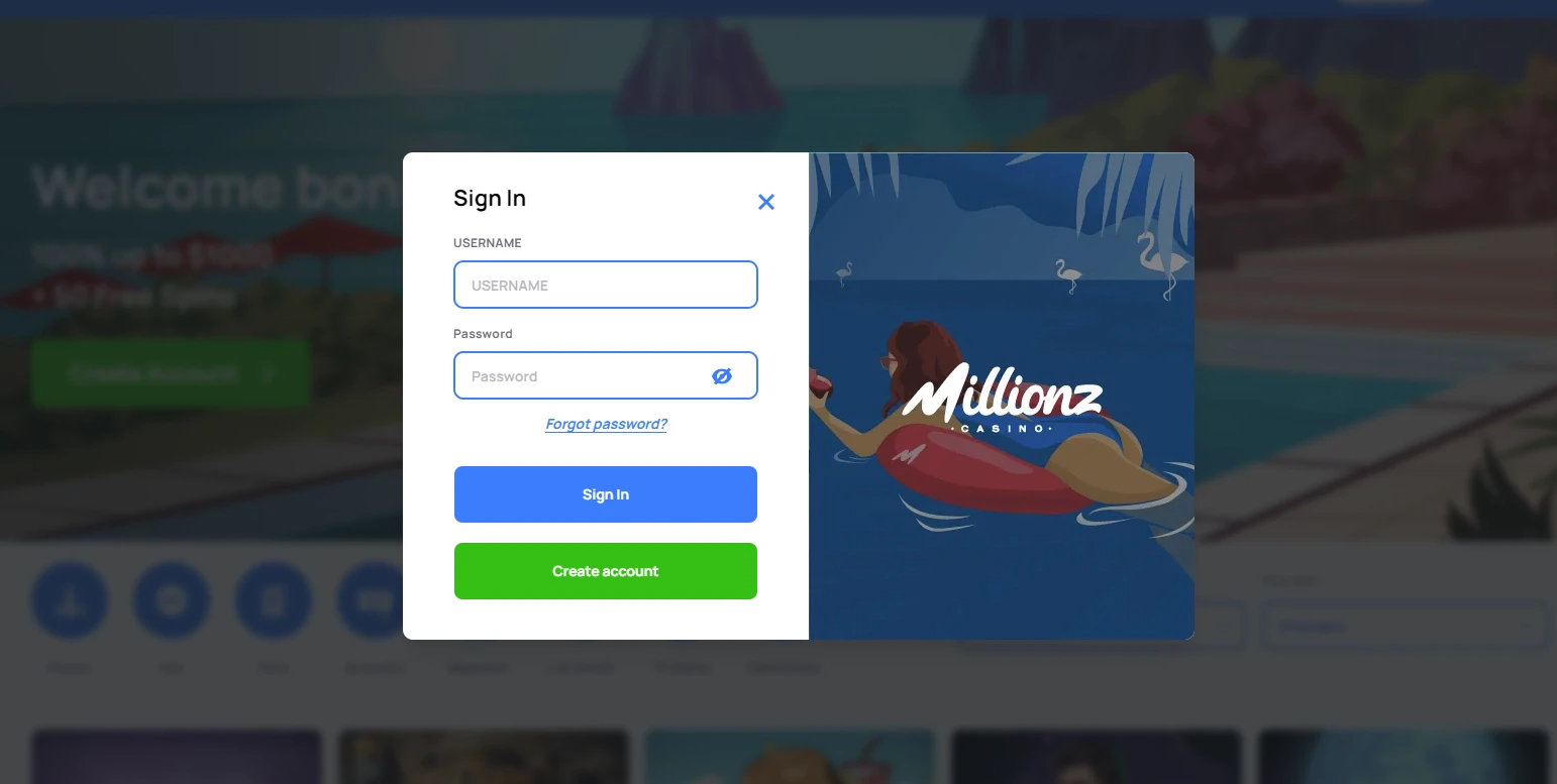 Millionz registration