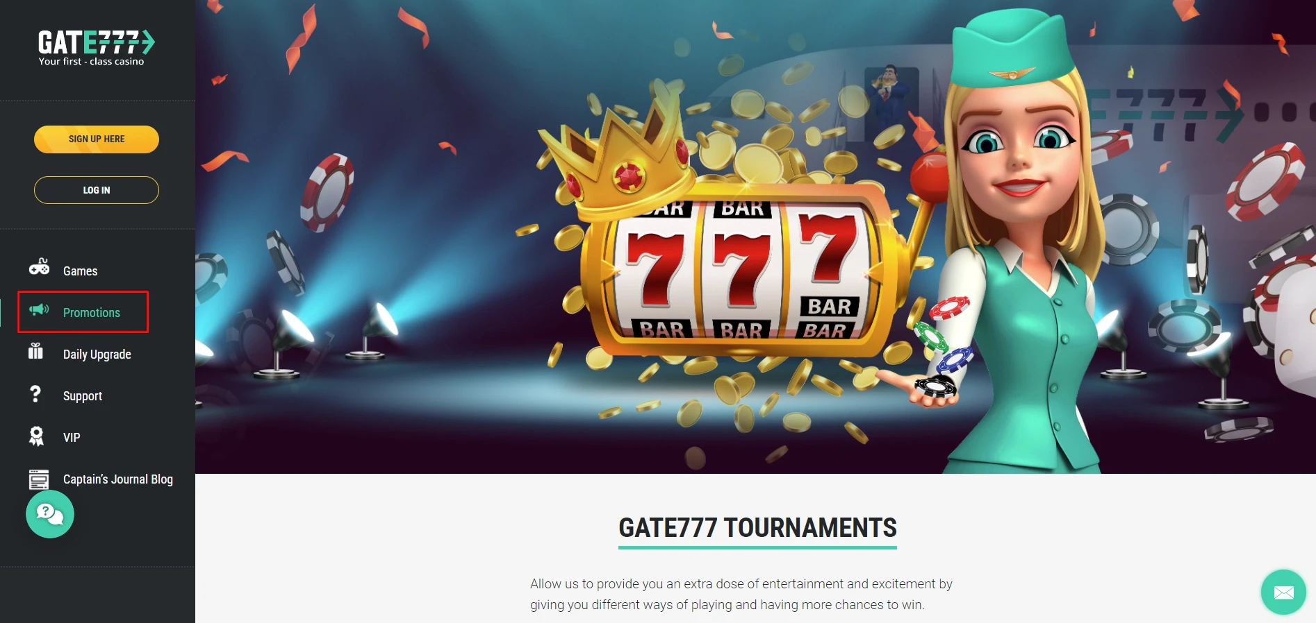 Gate777 Casino Tournaments