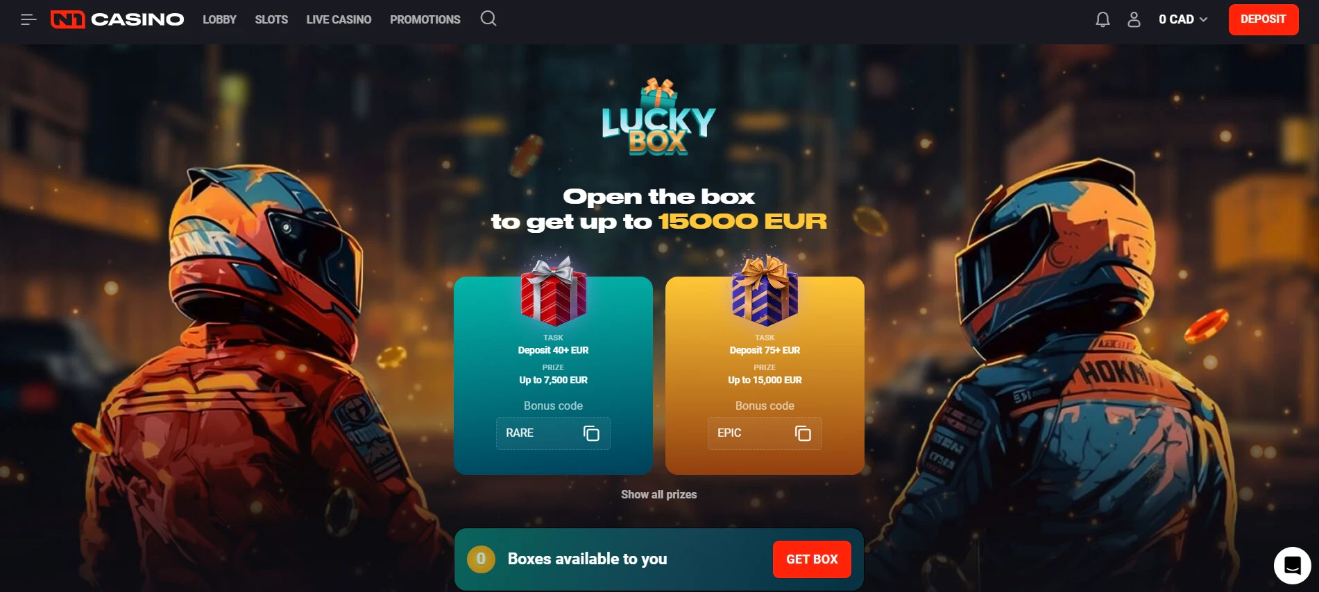 N1 Casino Lucky Box