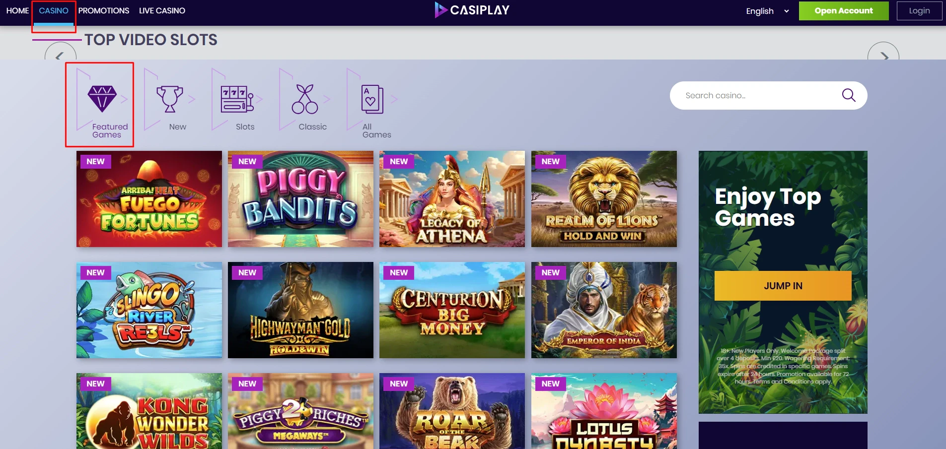 Casiplay Game Library