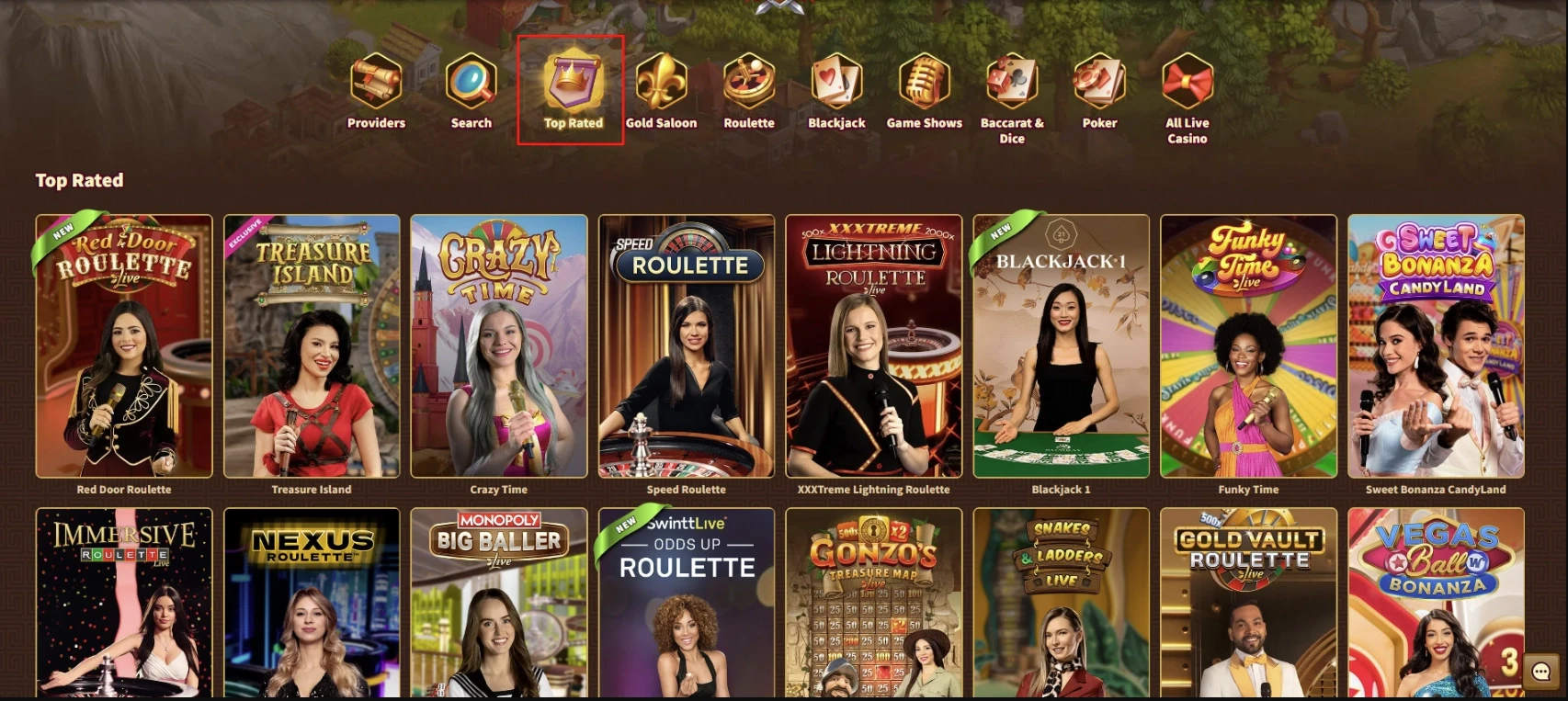 MyEmpire Casino live games