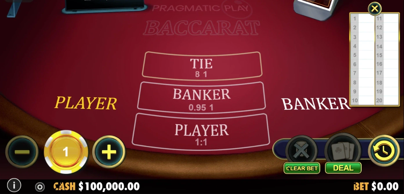 Baccarat by Pragmatic Play