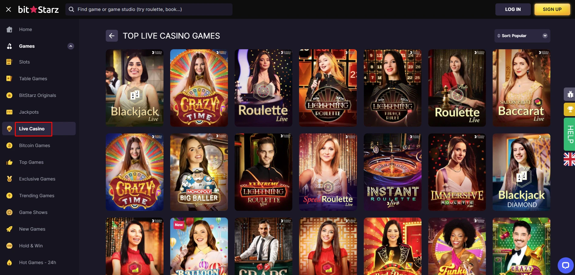 BitStarz Live Casino