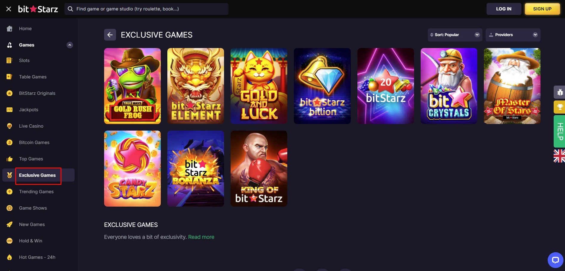 BitStarz Exclusive games