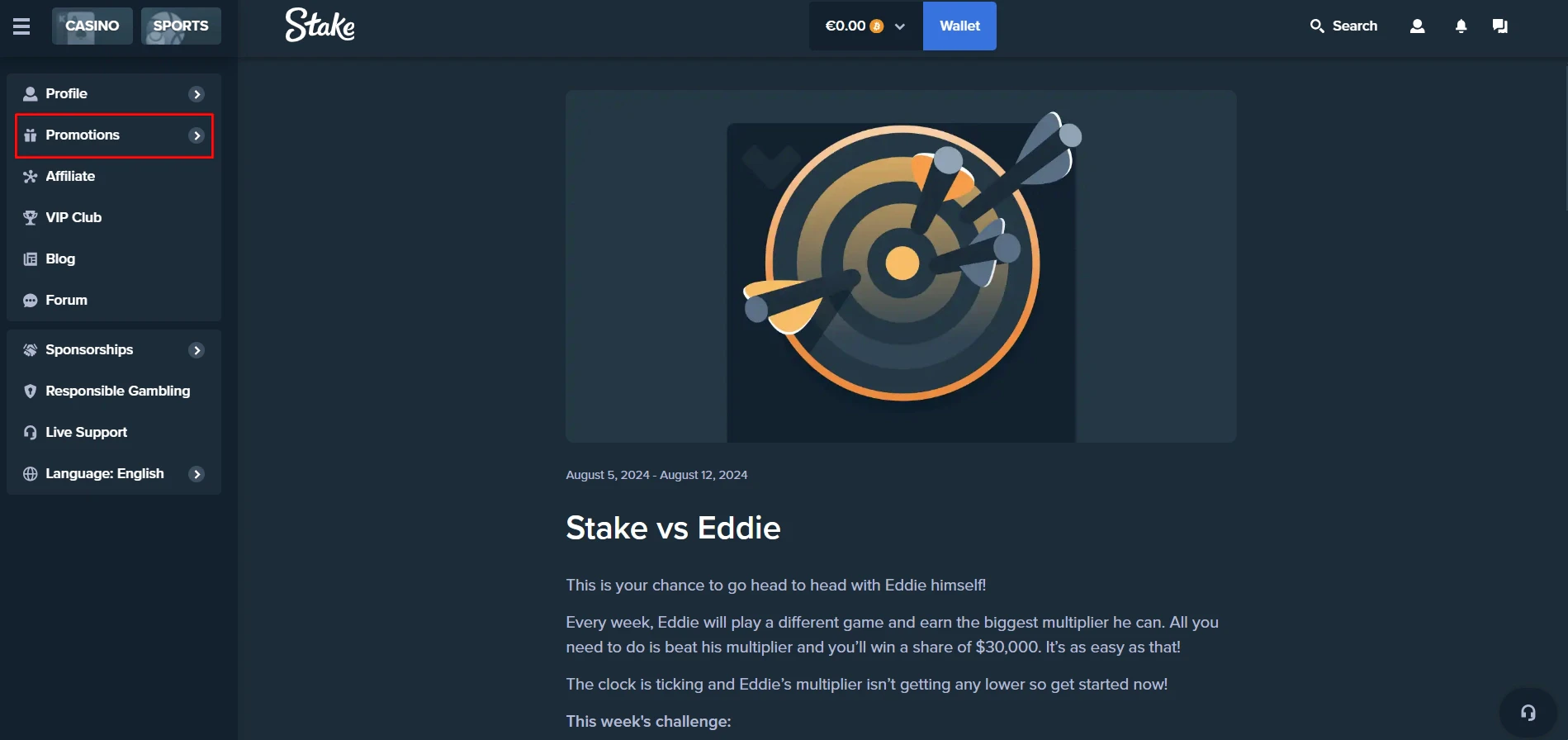 Stake Casino Stake VS Eddie