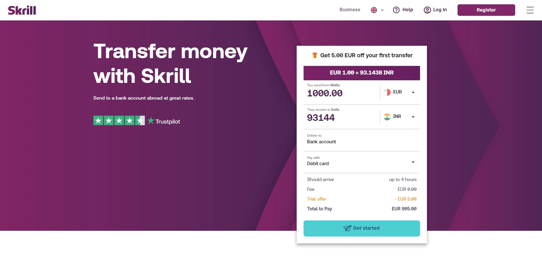 Skrill Transfer Money