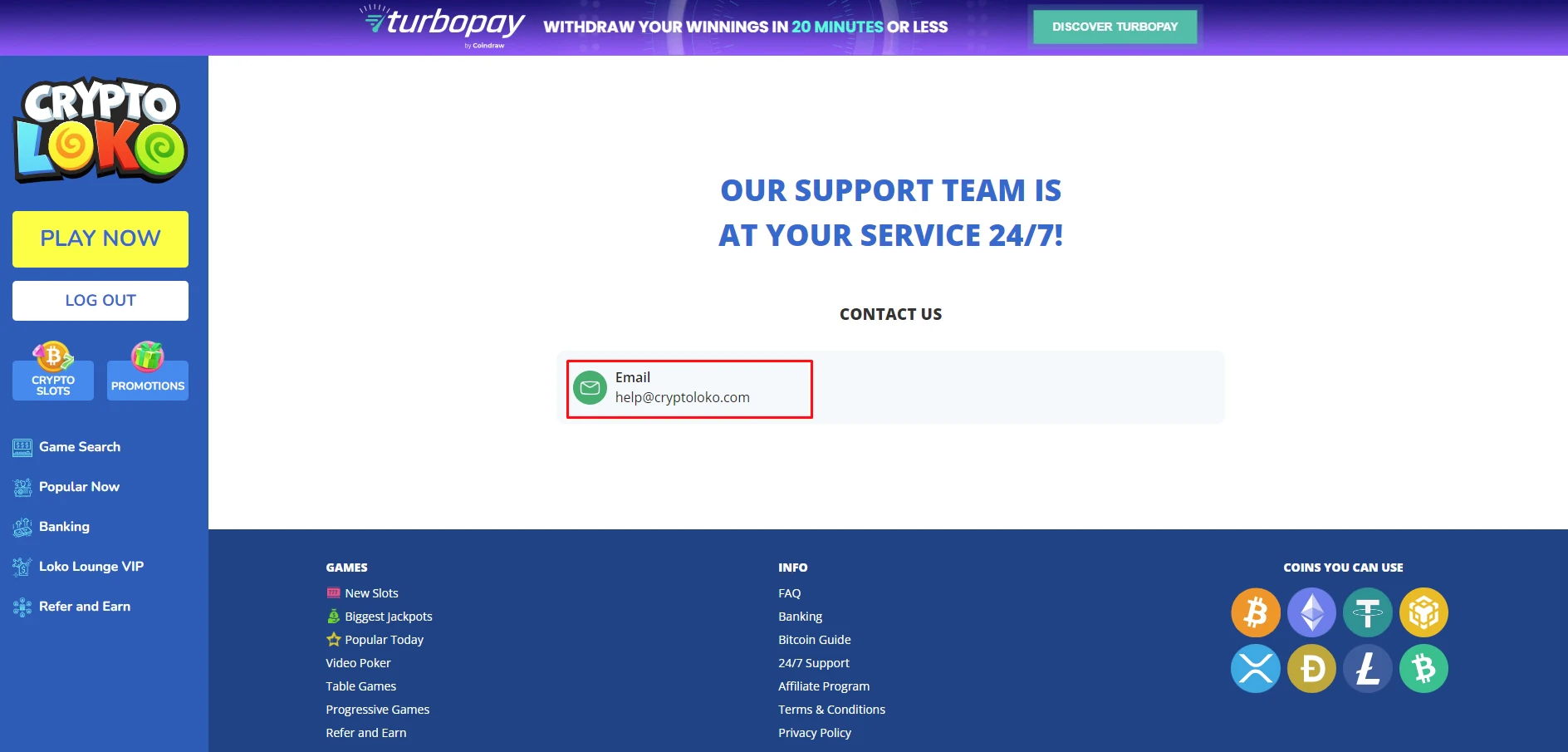 Crypto Loko Email Support