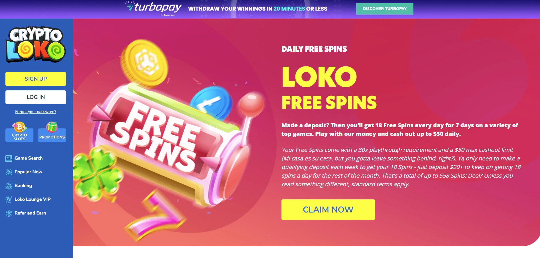 Crypto Loko Free Spins