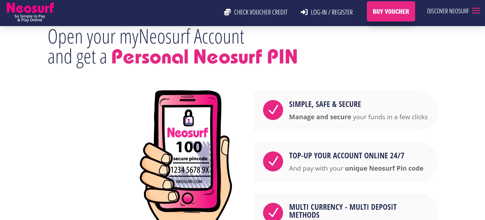 Neosurf PIN