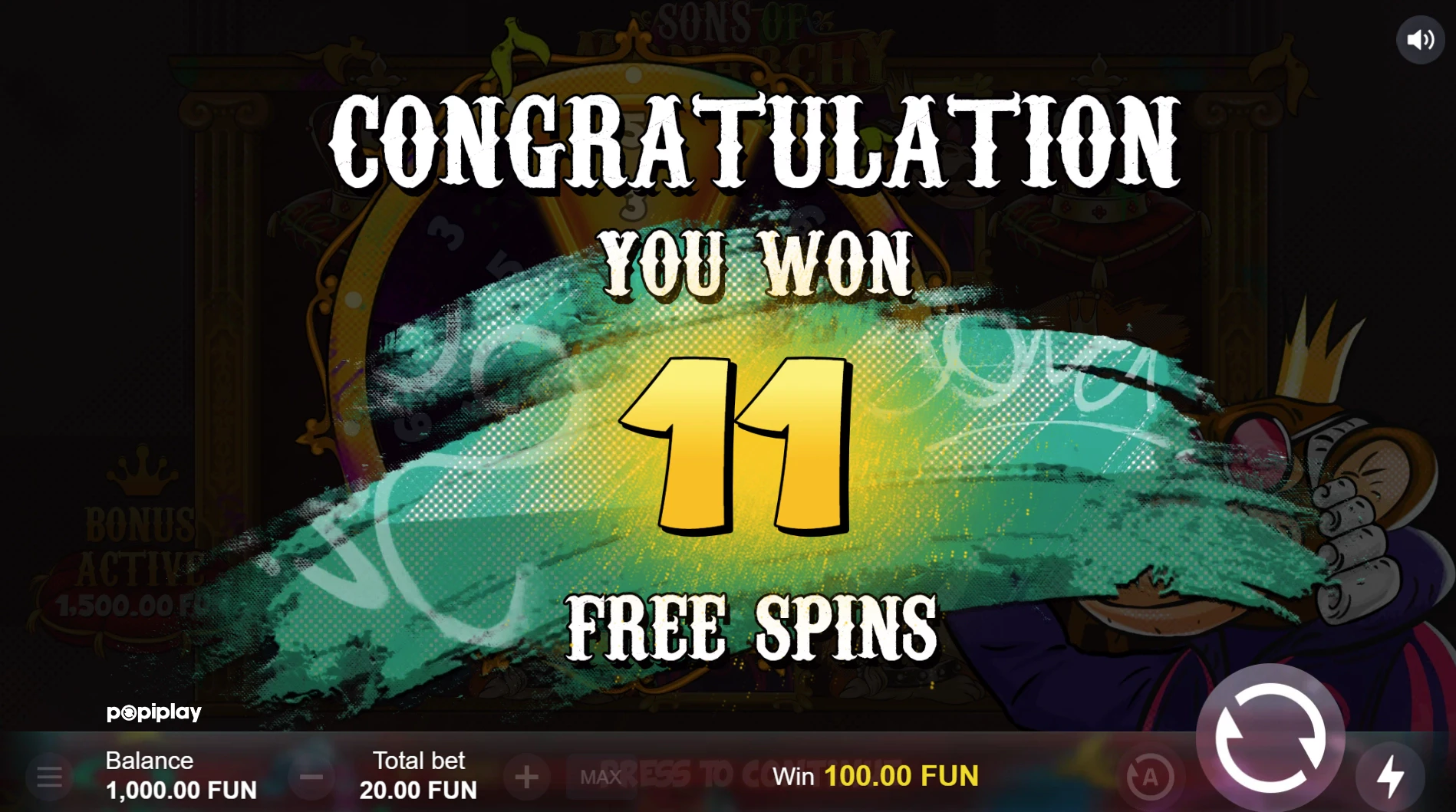 Sons of Monarchy Free Spins