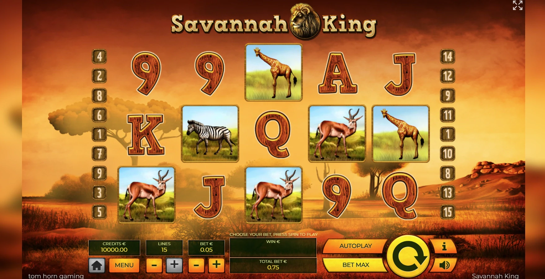 Tom Horn Gaming Savannah King