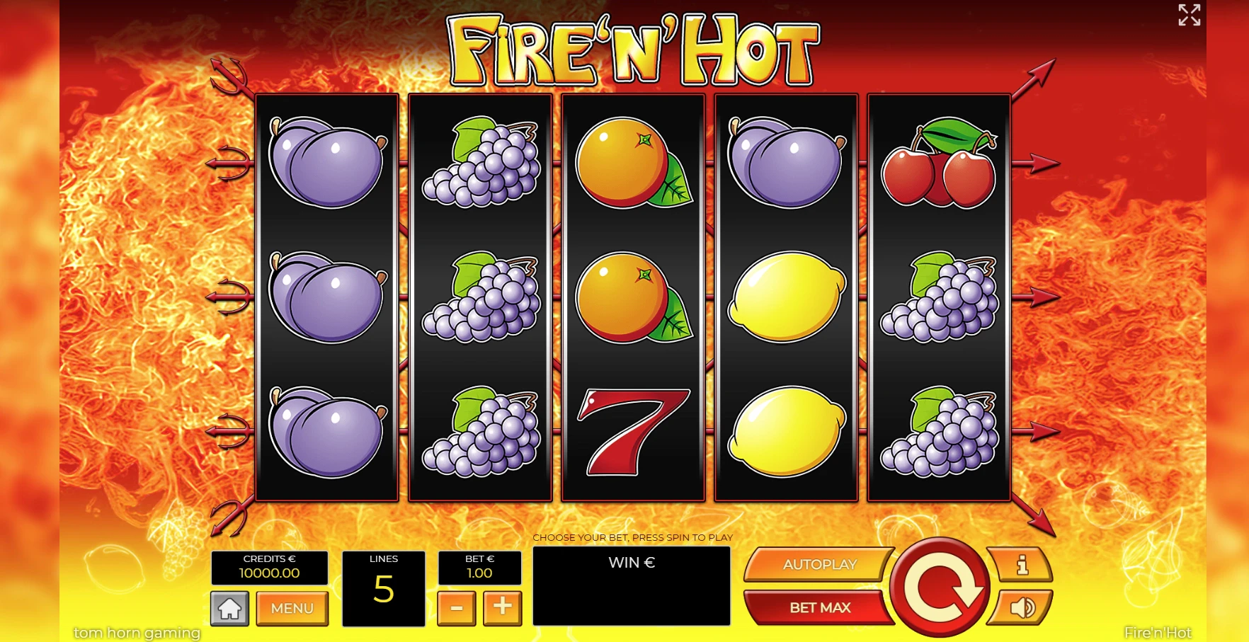 Tom Horn Gaming Fire'n'Hot