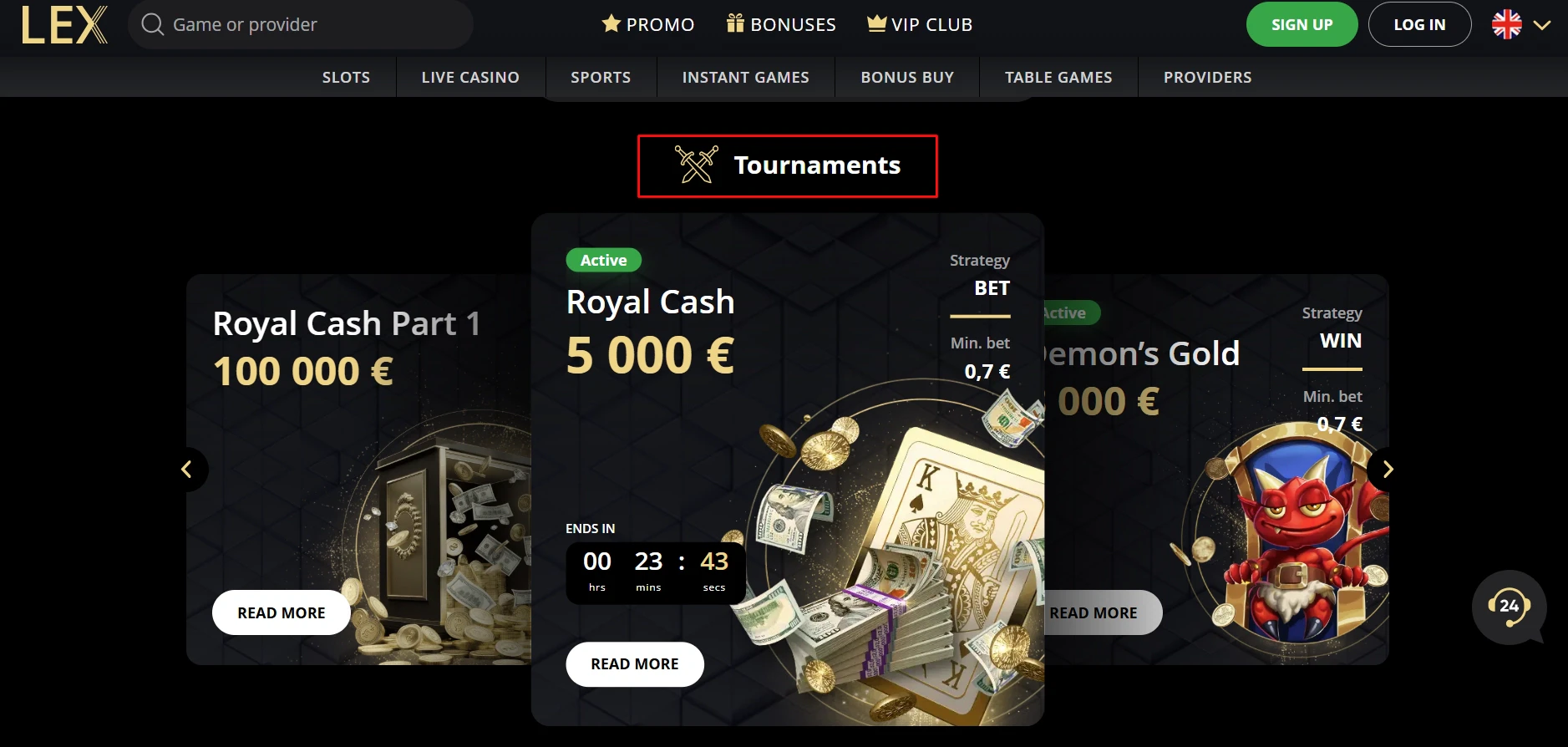 Lex Casino Tournaments