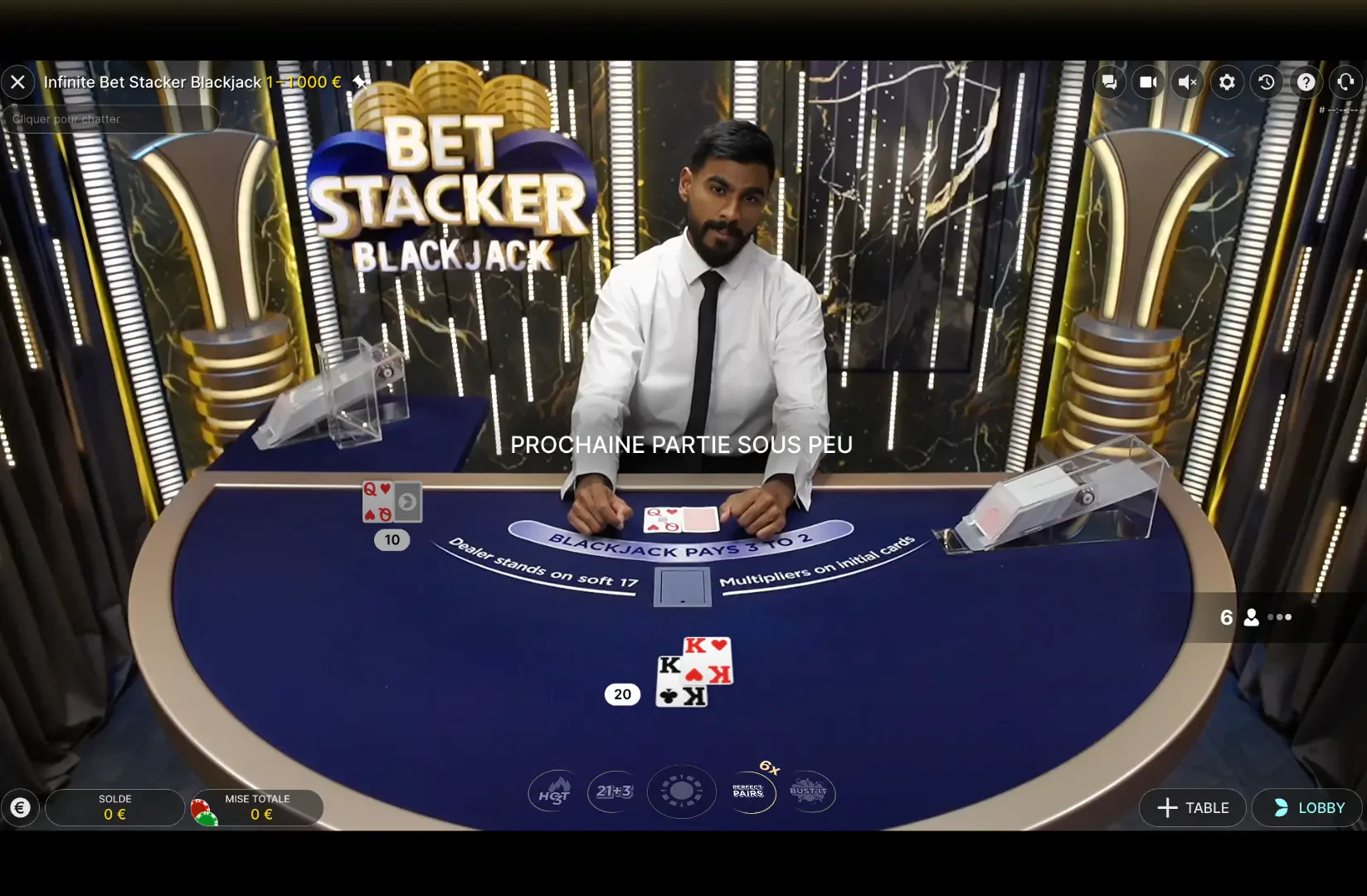 infinite bet stacker blackjack mobile