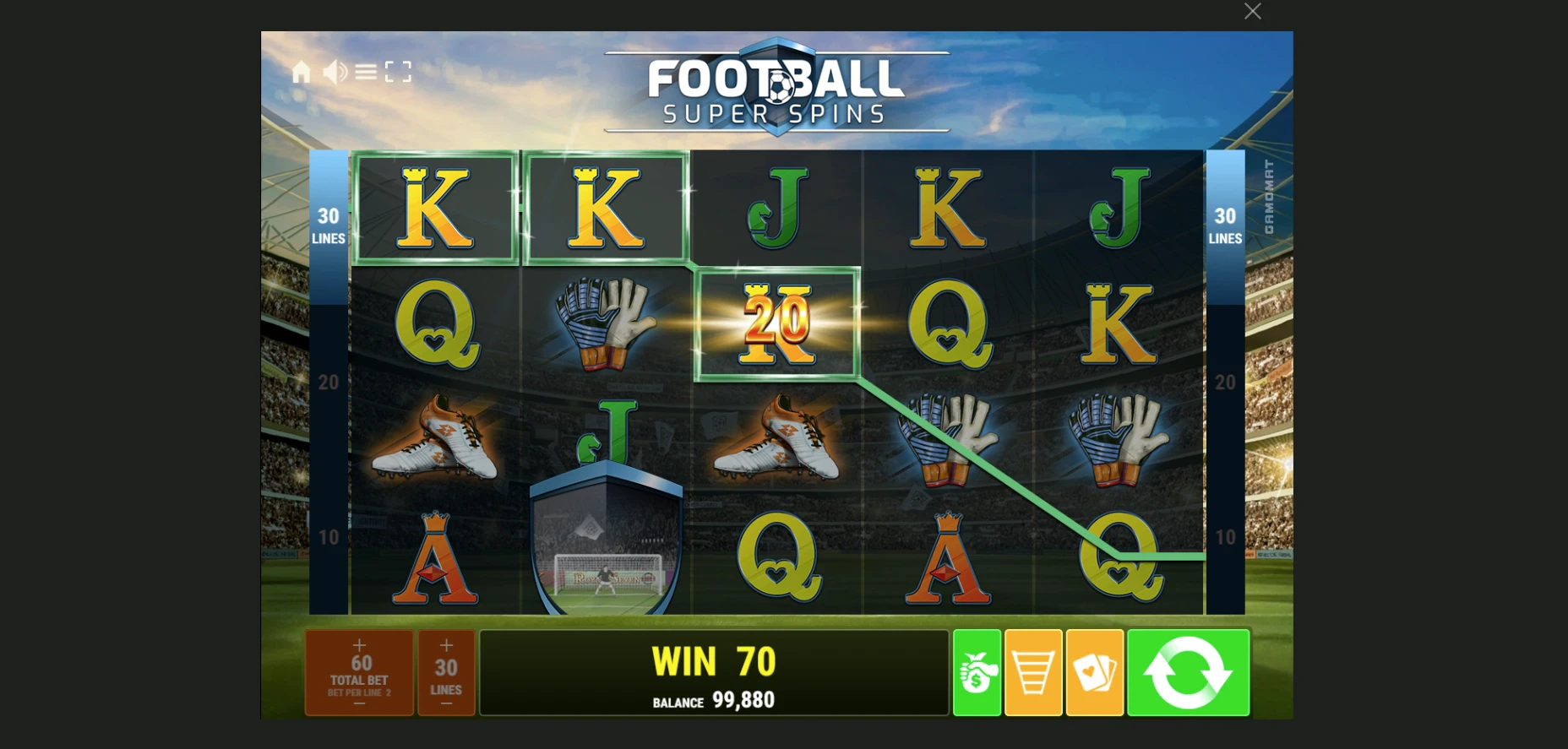 Gamomat Football Super Spins