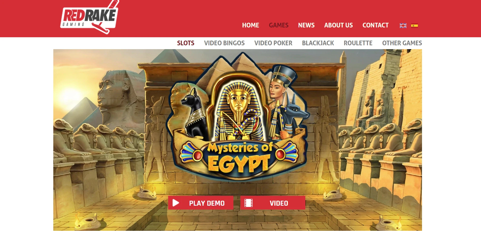 Red Rake Gaming Mysteries of Egypt