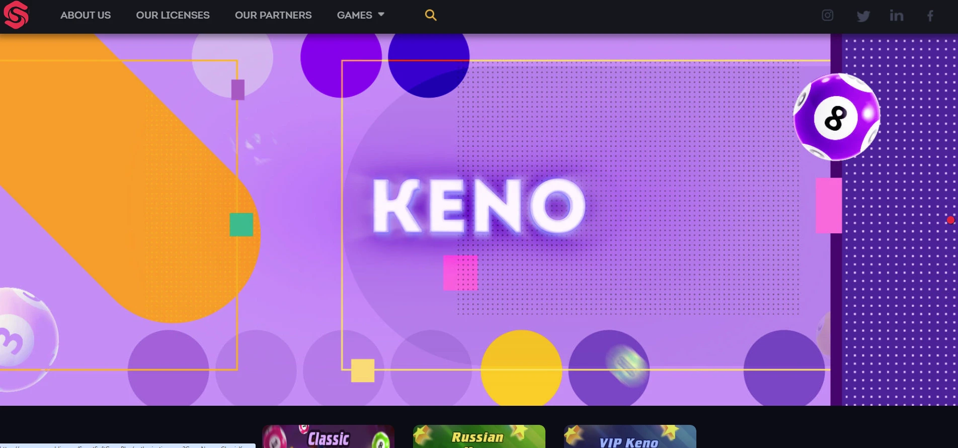 SmartSoft Gaming Keno