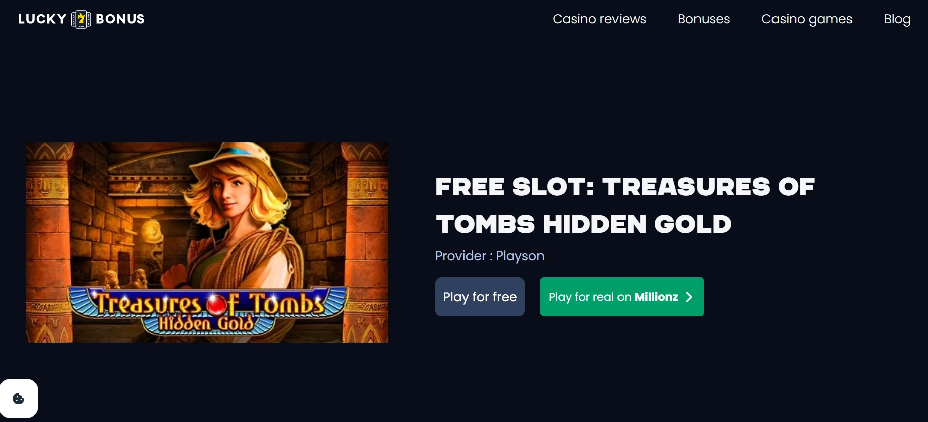 Playson Treasure of Tombs: Hidden Gold