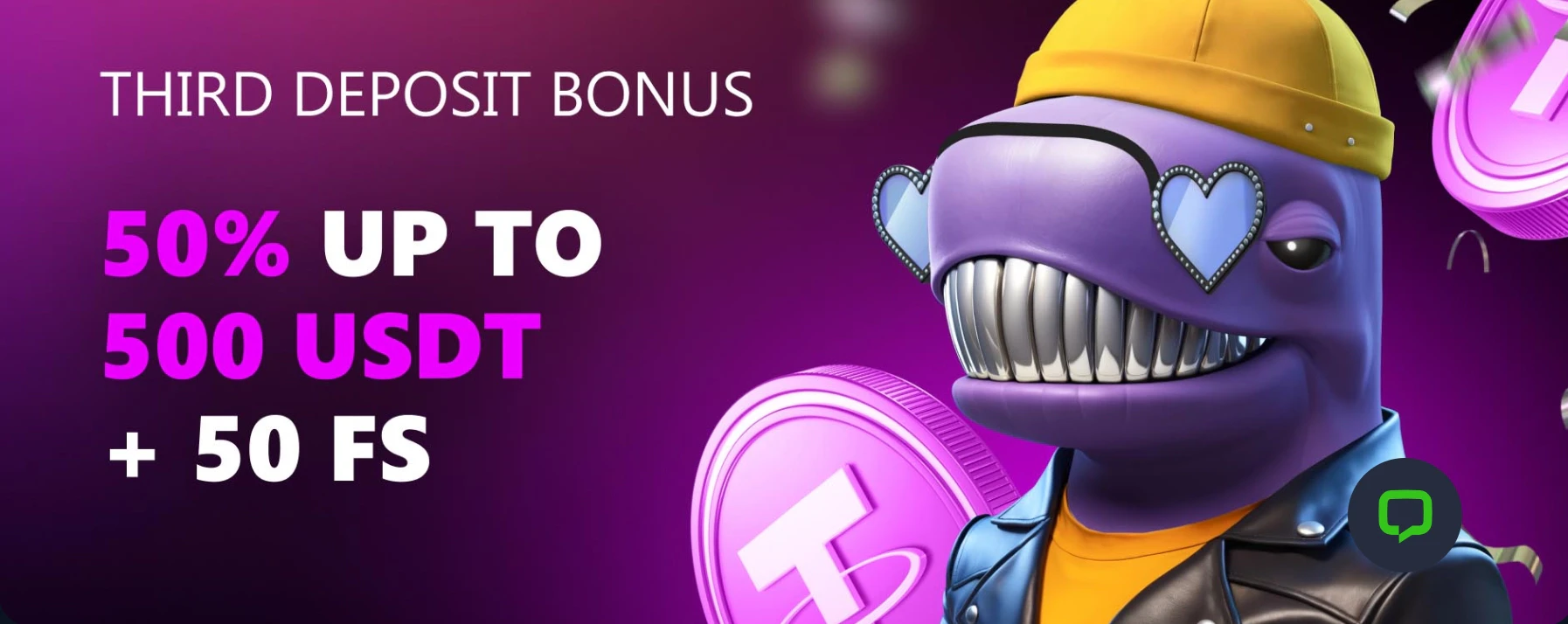 Bets.io 3rd deposit Welcome Bonus