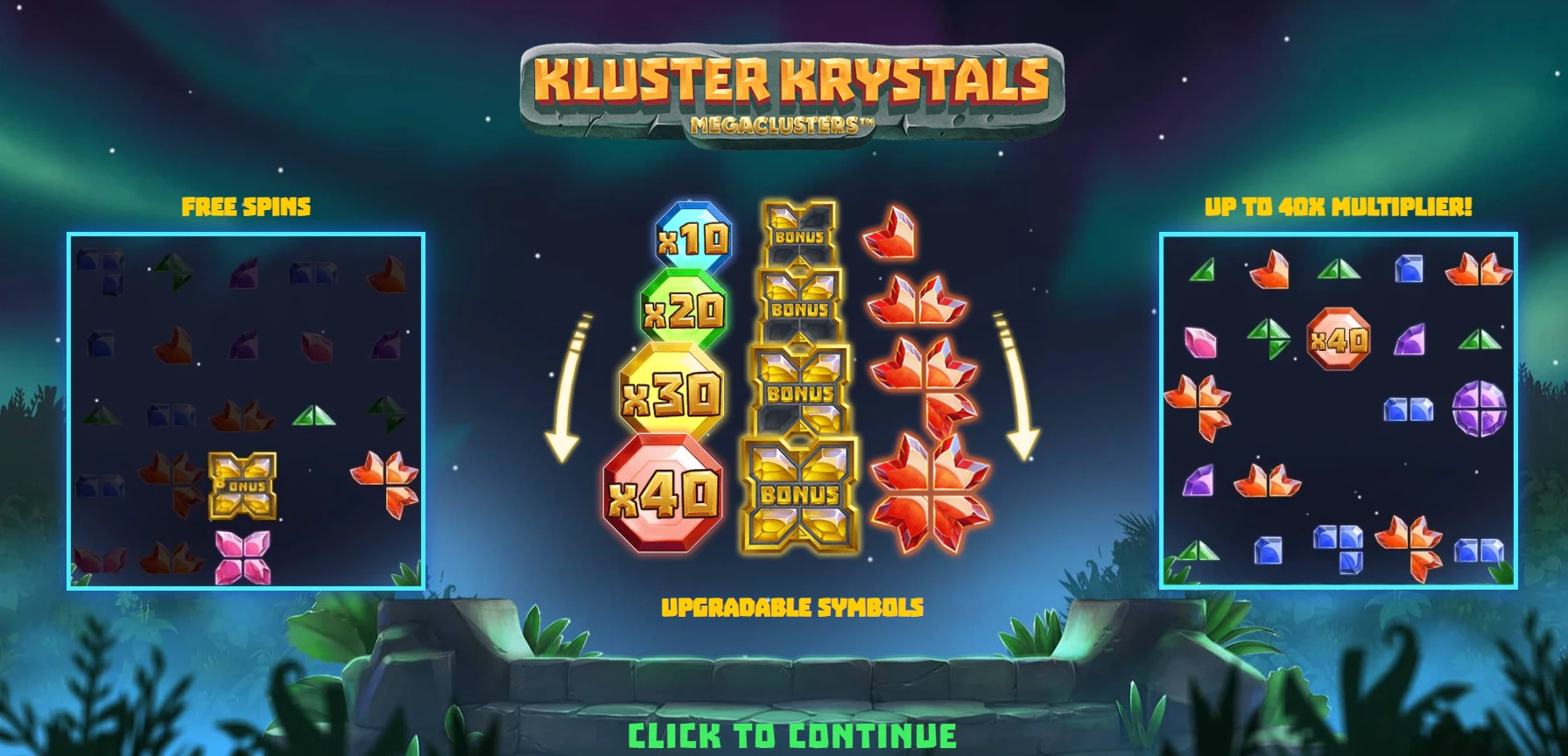 Kluster Krystals Megaclusters by Relax Gaming