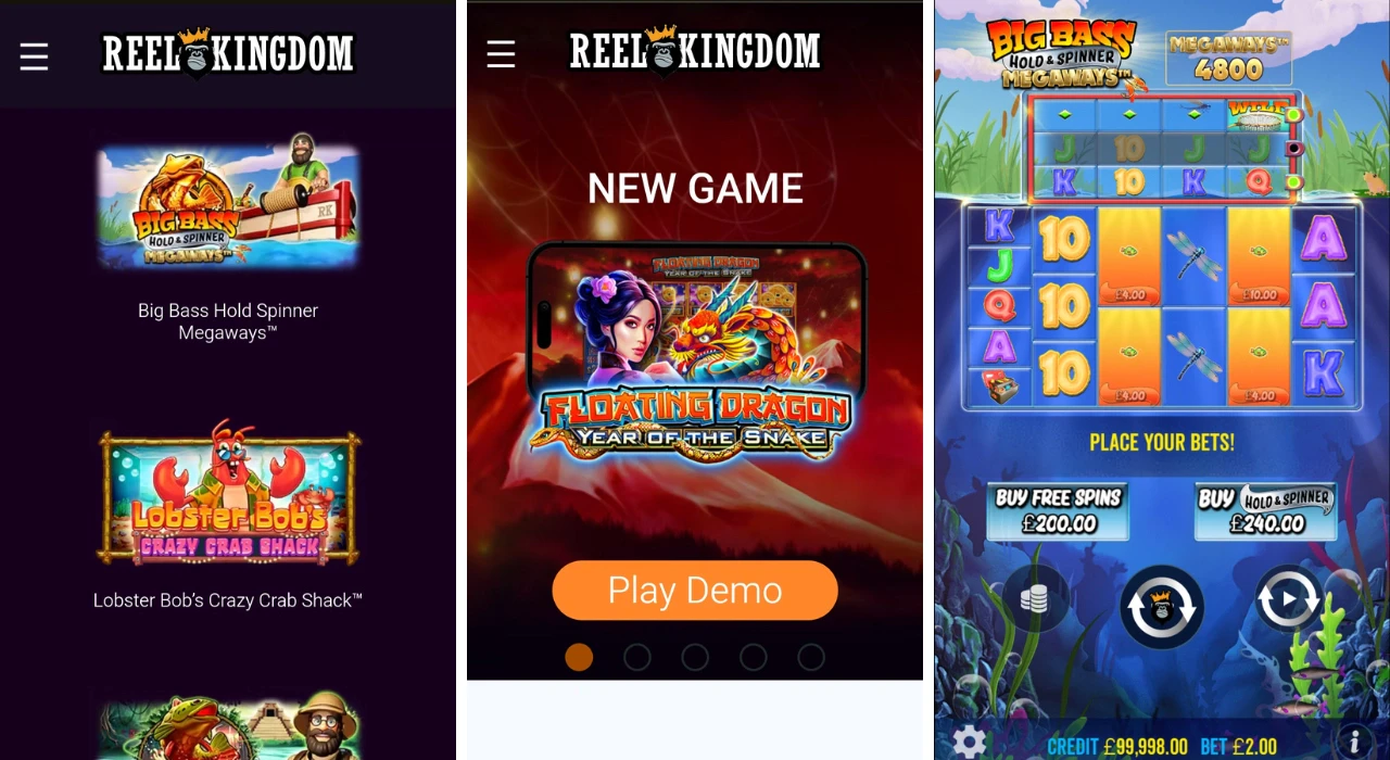 Reel Kingdom Mobile Version