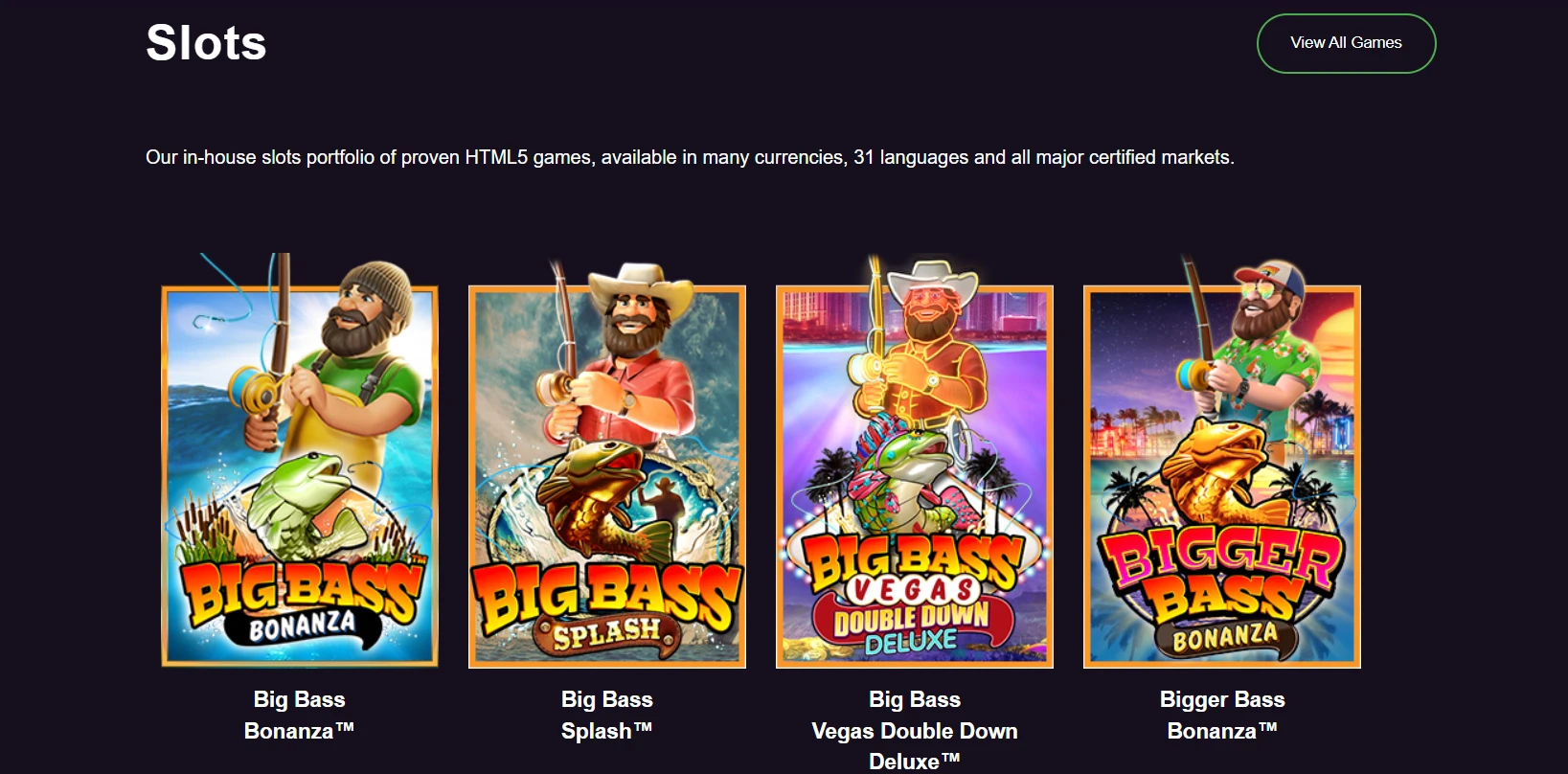 Big Bass Games by Reel Kingdom