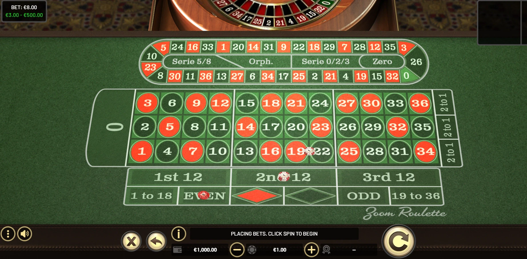 Zoom Roulette by Betsoft