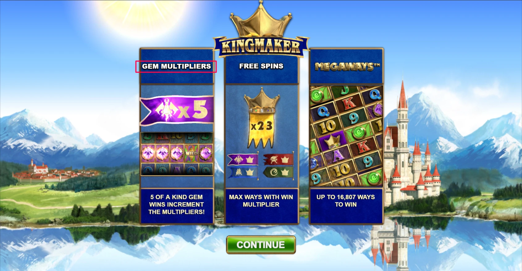 Kingmaker Multipliers by Big Time Gaming