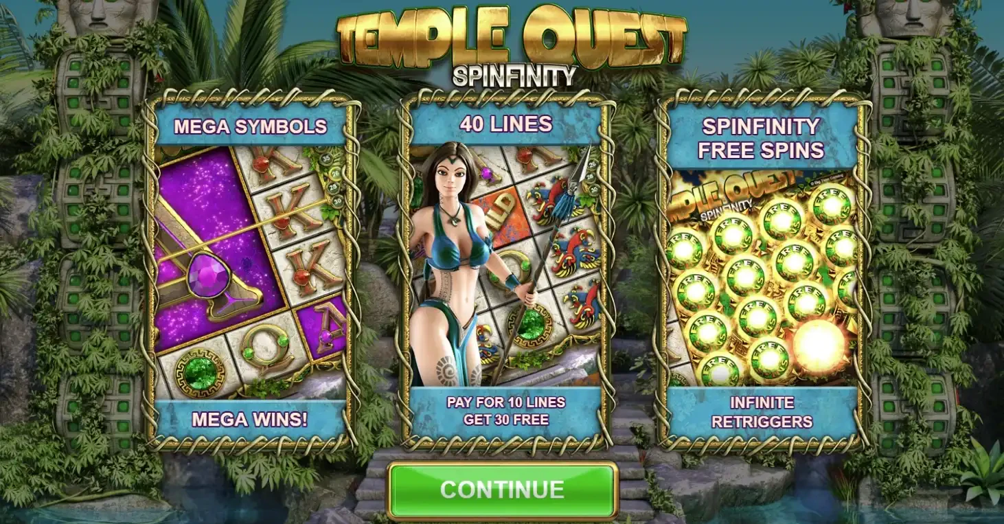 Temple Quest Spinfinity by Big Time Gaming