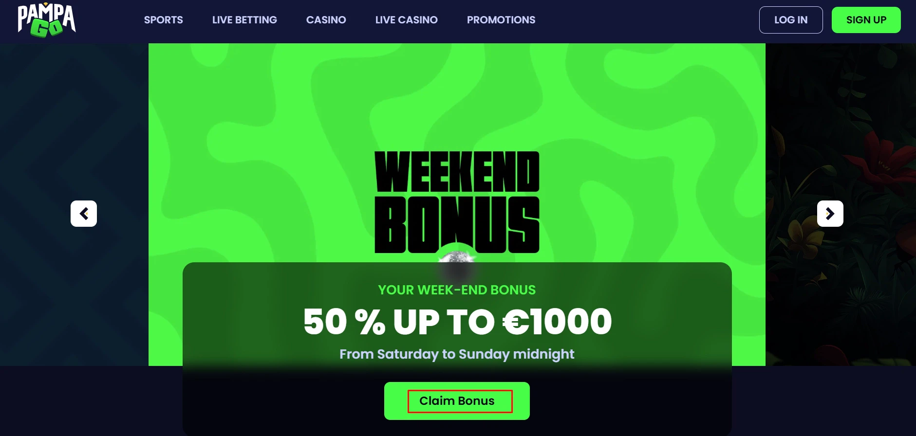 PampaGo Weekend Bonus