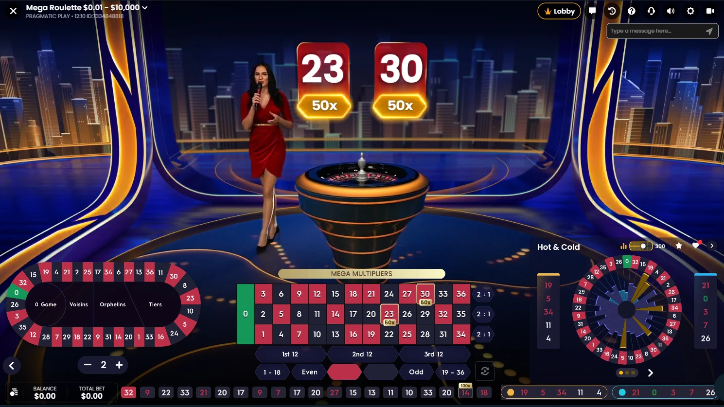 Mega Roulette by Evolution Gaming