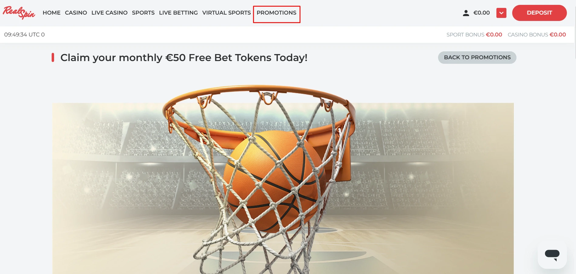 RealSpin Sports Monthly Bonus