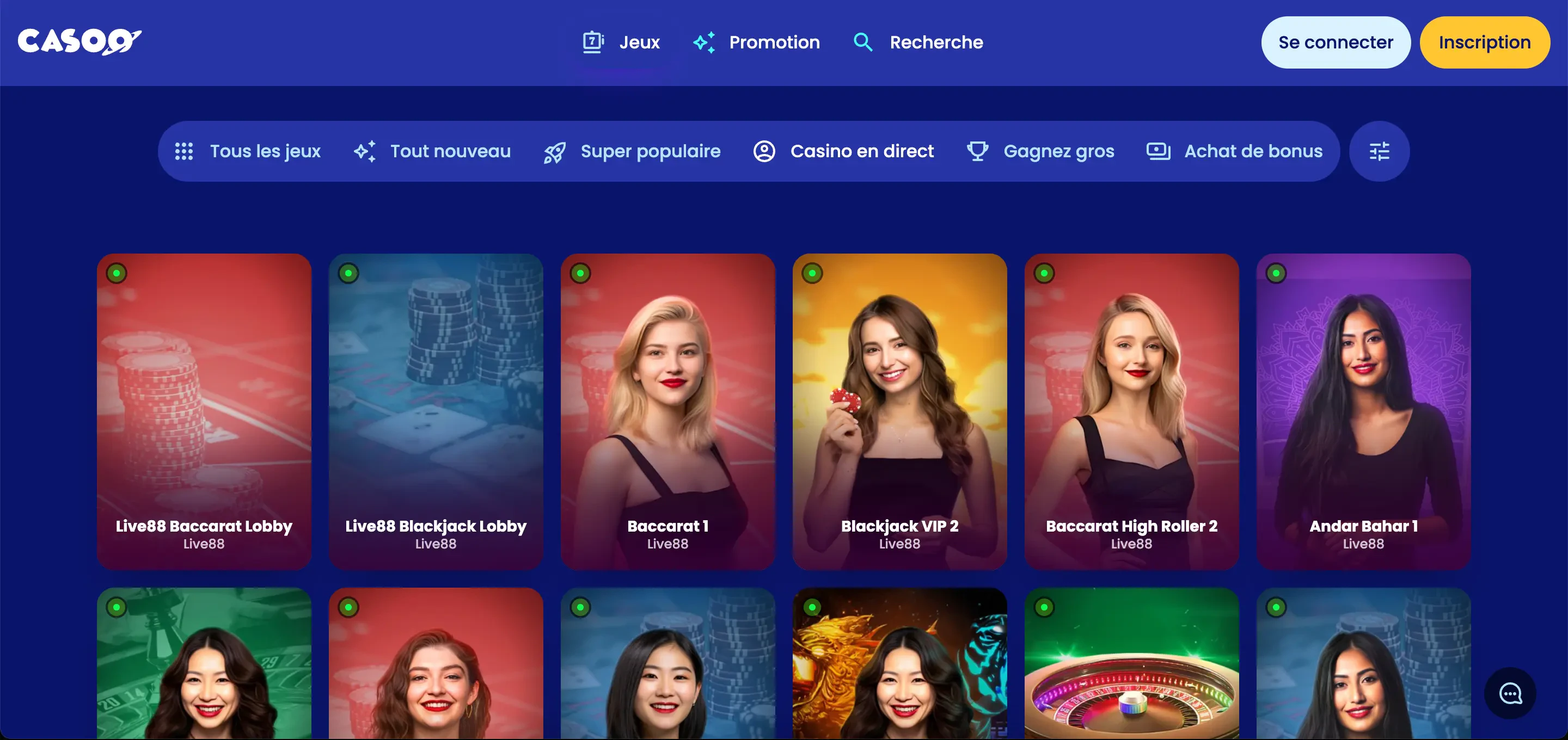 casoo live casino